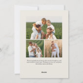 Bright Boughs | Botanische Kerstfoto Feestdagenkaart (Achterkant)