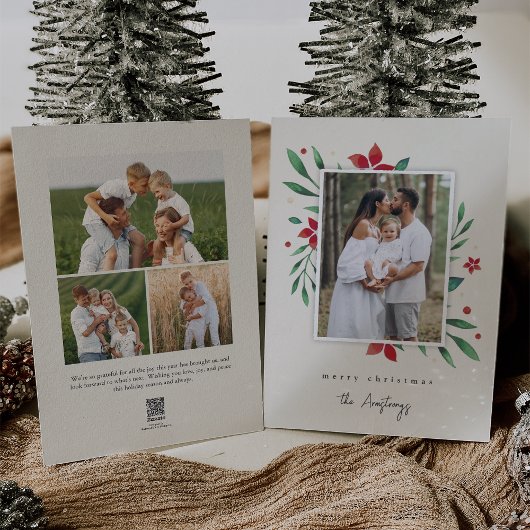 Bright Boughs | Botanische Kerstfoto Feestdagenkaart