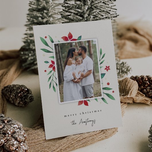 Bright Boughs | Botanische Kerstfoto Feestdagenkaart