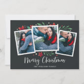 Bright Boughs | Drie foto vakantie Kaart (Voorkant)