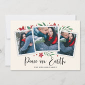 Bright Boughs | Drie foto vakantie Kaart (Voorkant)