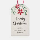 Bright Boughs Holiday Cadeaulabel (Voorkant)