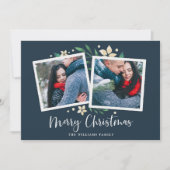 Bright Boughs | Twee foto vakantie Kaart (Voorkant)