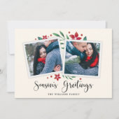 Bright Boughs | Vakantie fotokaart Feestdagenkaart (Voorkant)