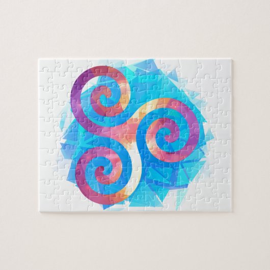 Bright breton triskel legpuzzel (Horizontaal)