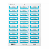 Bright Bubble Nieuw adres/bewegende aankondiging Etiket (Full Sheet)
