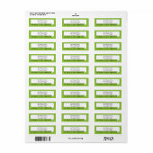 Bright Bubble Nieuw adres/bewegende aankondiging Etiket (Full Sheet)