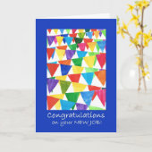 Bright Bunting Gefeliciteerd met je nieuwe baan Kaart (Gele Bloem)