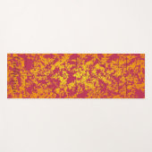 Bright Burgundy en Gold Lined Yoga Mat (Voorkant (horizontaal))