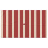 Bright Burgundy Red Stripes Tafelkleed (Voorkant (Horizontaal))