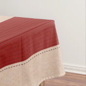 Bright Burgundy Red Stripes Tafelkleed (Voorbeeld)