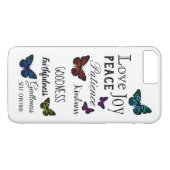 Bright Butterflies Christelijke scripts Case-Mate iPhone Case (Achterkant (Horizontaal))
