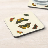 Bright Butterflies van Pieter Cramer Bier Onderzetter (Linkerzijde)