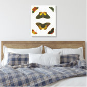 Bright Butterflies van Pieter Cramer Canvas Afdruk (Insitu (Slaapkamer))