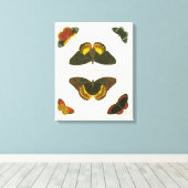 Bright Butterflies van Pieter Cramer Canvas Afdruk (Insitu (Houten vloer))