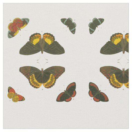 Bright Butterflies van Pieter Cramer Stof (Close Up)