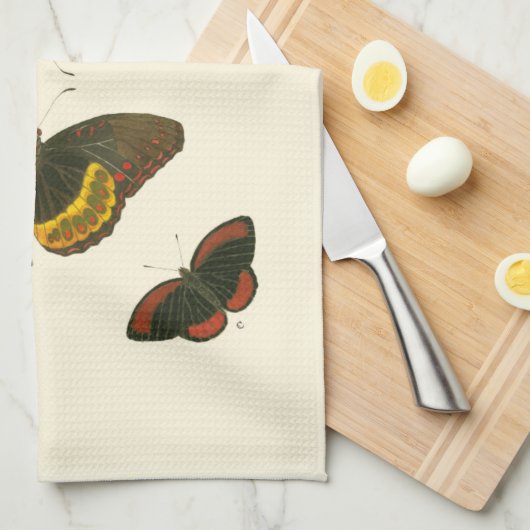 Bright Butterflies van Pieter Cramer Theedoek (Quarter Fold)