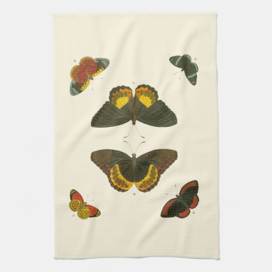 Bright Butterflies van Pieter Cramer Theedoek (Verticaal)