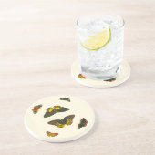 Bright Butterflies van Pieter Cramer Zandsteen Onderzetter (Zijkant)