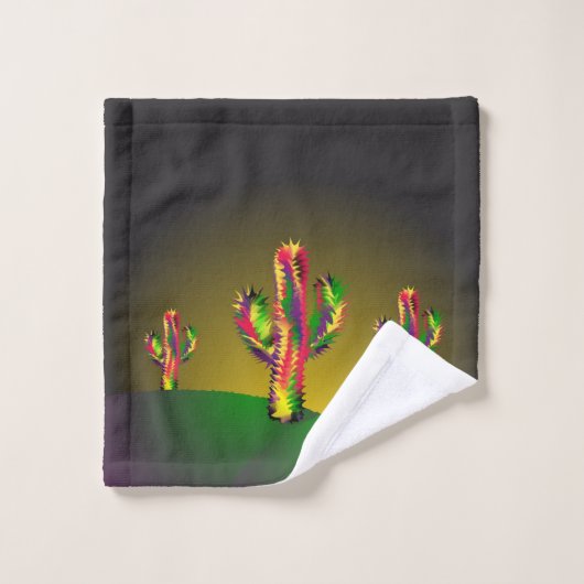 Bright Cactus Bad Handdoek (Wasdoekje)