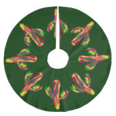 Bright Cactus Kerstboom Rok (Voorkant)