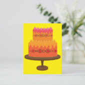 Bright Cake Briefkaart (Staand voorkant)