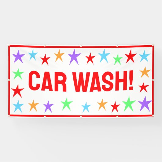 Bright Car Wash Banner (Horizontaal)