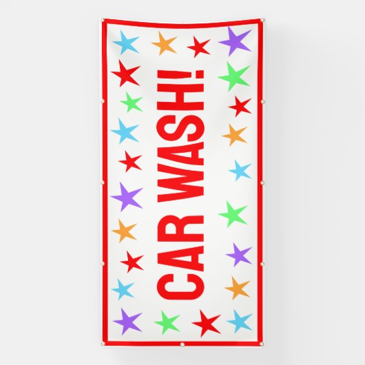 Bright Car Wash Banner (Verticaal)