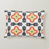 Bright Carpet: Etnisch Azteeks Ornament Accent Kussen (Achterkant)