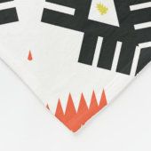 Bright Carpet: Etnisch Azteeks Ornament Fleece Deken (Hoek)