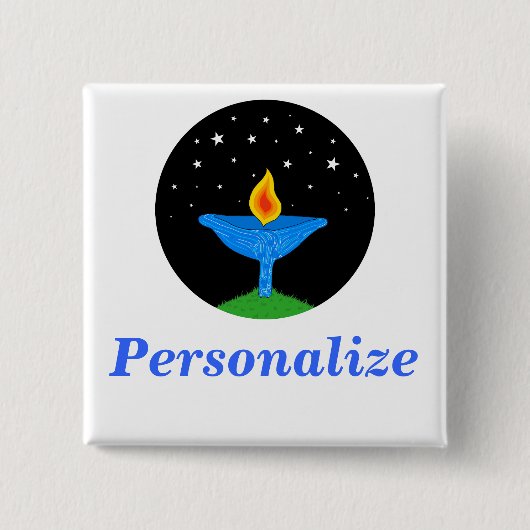 Bright Chalice UU Pin / Button (Voorkant)