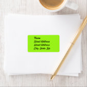 Bright Chartreuse Green Address Sticker (Insitu)