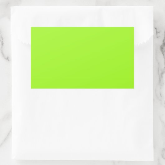 Bright Chartreuse Green Rectangle Sticker (Tas)