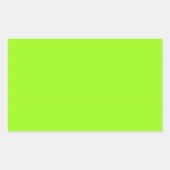Bright Chartreuse Green Rectangle Sticker (Voorkant)