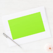 Bright Chartreuse Green Rectangle Sticker (Envelop)