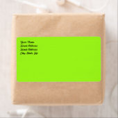 Bright Chartreuse Green Shipping Label (Insitu)