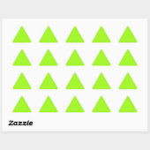 Bright Chartreuse Groene Driehoek Sticker (Vel)