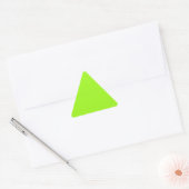 Bright Chartreuse Groene Driehoek Sticker (Envelop)