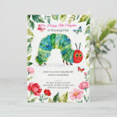 Bright & Cheerful 1st Birthday Invitation Kaart (Staand voorkant)