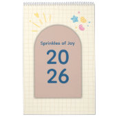 Bright & Cheerful Aesthetic Calendar Kalender (Hoes)