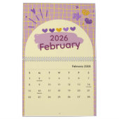 Bright & Cheerful Aesthetic Calendar Kalender (Feb 2026)