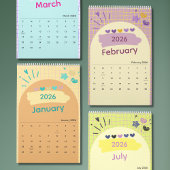 Bright & Cheerful Aesthetic Calendar Kalender