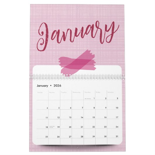 Bright, Cheerful, and Adorable Design Calendar Kalender (Jan 2026)