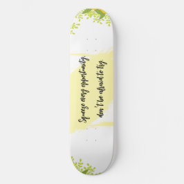 Bright & Cheerful Geïnspireerde Motivatie  Persoonlijk Skateboard