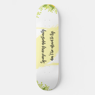 Bright & Cheerful Geïnspireerde Motivatie Persoonlijk Skateboard