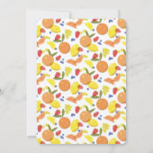 Bright Cheerful Risograph Fruit Party Kaart (Achterkant)