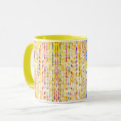 Bright Cheery Rainbow Raindrops Stripes Mokken (Voorkant links)