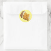 Bright Cheesy Puff Decoratie Ronde Sticker (Tas)