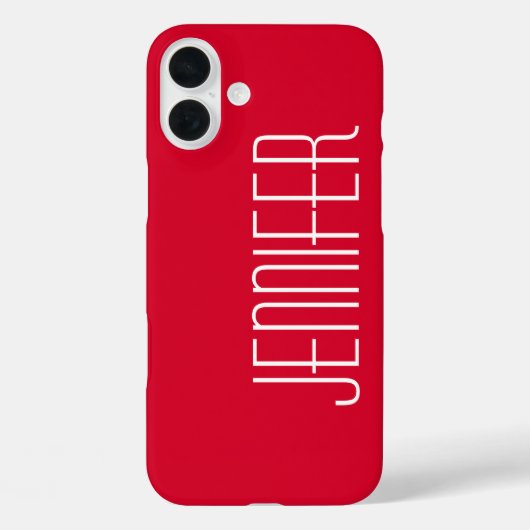 Bright Cherry Red, persoonlijke Jumbo-aangepaste n Case-Mate iPhone Case (Achterkant)