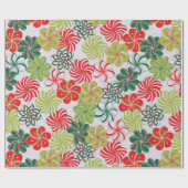 Bright Christmas Flowers/Snoep op Platinum Cadeaupapier (Vlak)